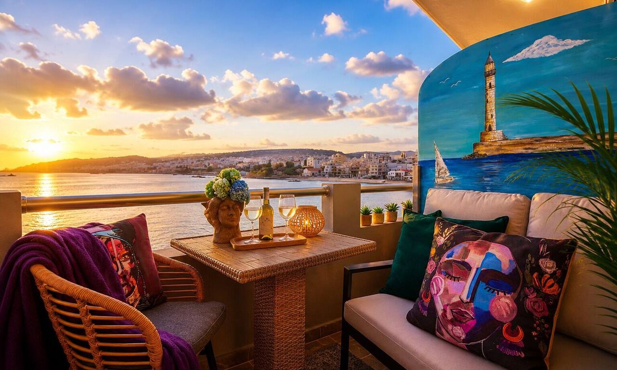 Koum Kapi Apartment | Beachfront 2BR Apartment | Walk to Old Town | Panoramic Sea View