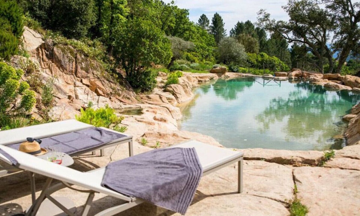 La Garde-Freinet Villa | Large modern villa with natural swimming pool