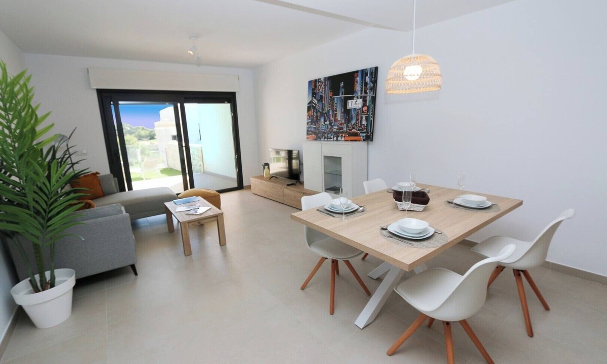 Pilar de la Horadada Apartment | Panoramic view golf course and pool at Lo Romero