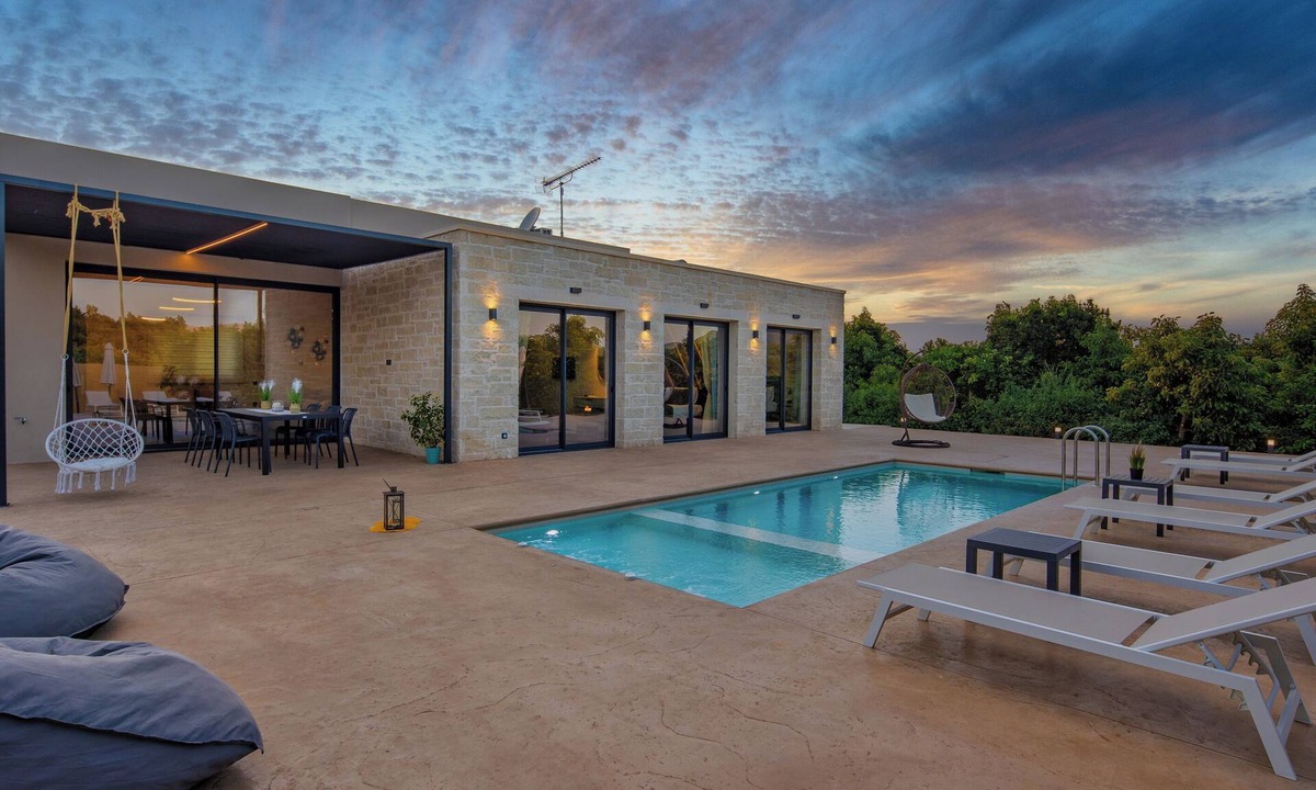 Agia Villa | PanStel - Villa Aurora with heated pool & jacuzzi, chania, crete