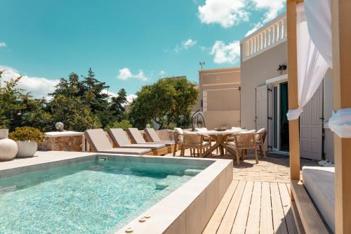 Santorini Villa | Selenophile Villa with heated pool