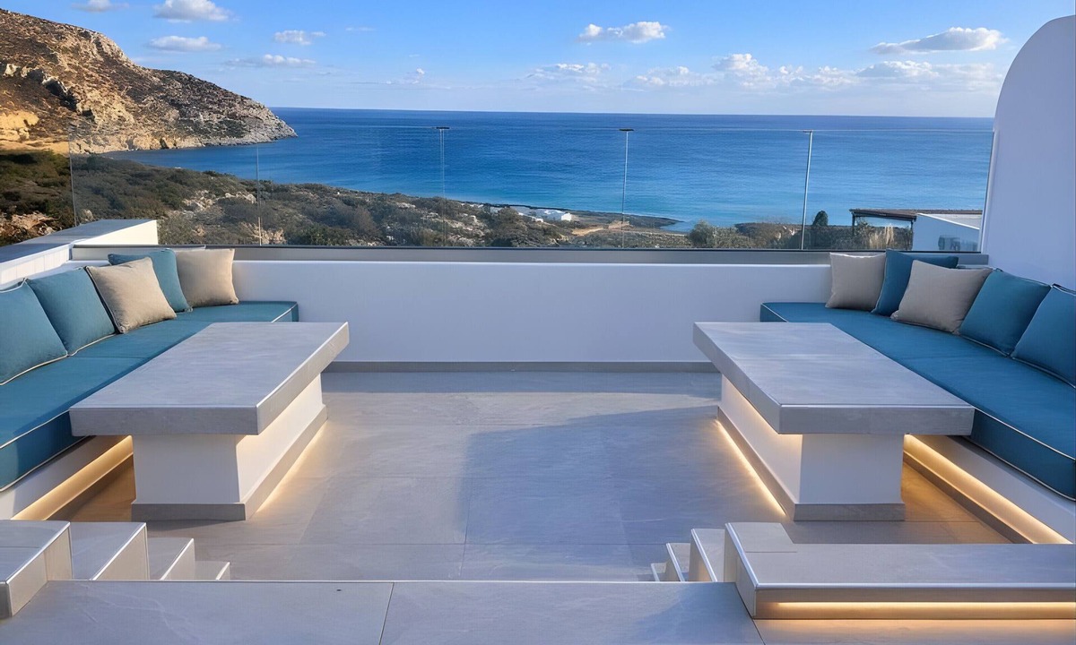 Amoopi Villa | Villa 'Aqua Blue 2' with Private Pool and Sea View