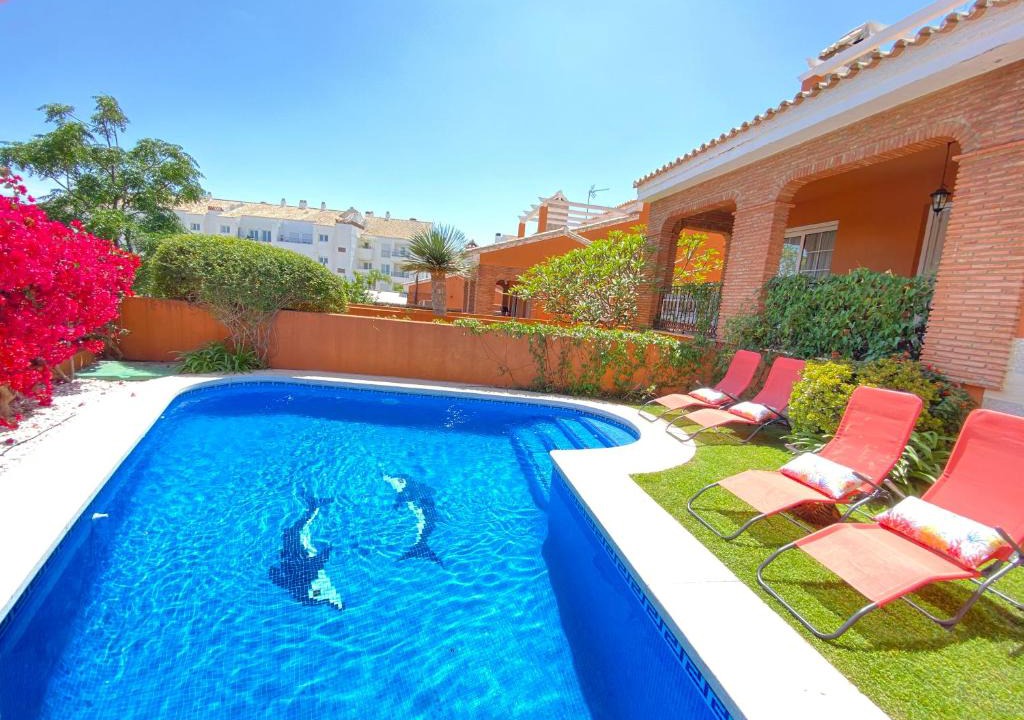 Torrequebrada Villa | Villa with heated private pool, sea view& turkish sauna