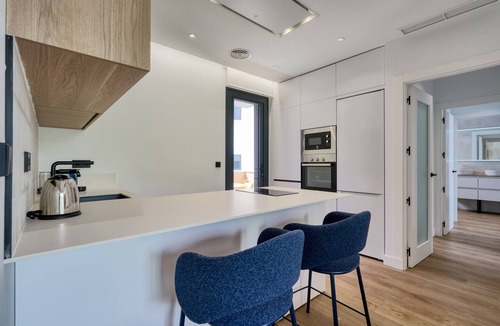 La Buhaira Apartment | 2BR/2BA Apt, Elevator, Workspace & Free Parking