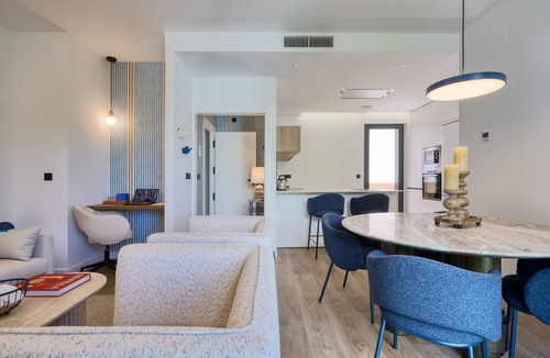 La Buhaira Apartment | 2BR/2BA Apt, Elevator, Workspace & Free Parking