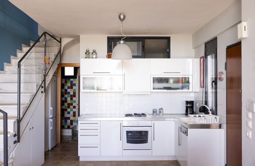 Kalamitsi Villa | Beachfront Luxury. A Modern Maisonette with Breathtaking Views in Kalamitsi.