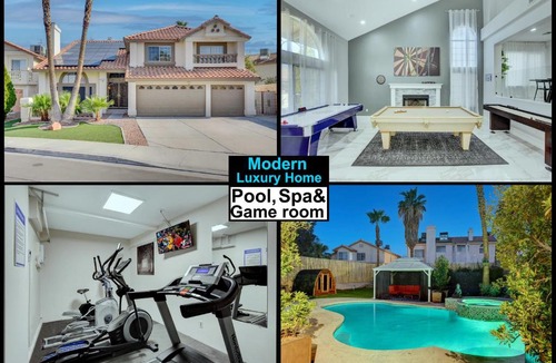 Green Valley North House | Buddha Play Modern with Pool & Spa Sauna Near Vegas strip