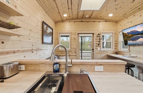 Chama Apartment | Chama Crossing - Tiny Train Next to Railroad