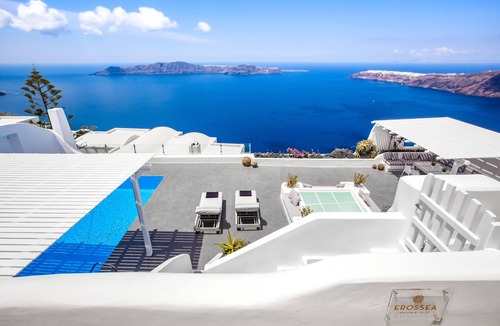 Imerovigli Villa | Erossea Villa with Private Heated Pool and Jacuzzi, Santorini, Greece