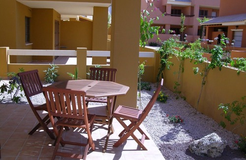 Mar de Cristal Apartment | Ground floor apartment with patio, free wifi, communal pool