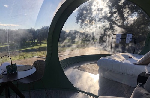 Velada Cabin | Habitación Burbuja Doble con Vistas al Campo y Piscina