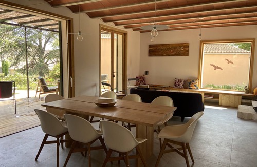 Grignan House | La Maison du Petit Jeu à Grignan : Piscine et vue sur le Château