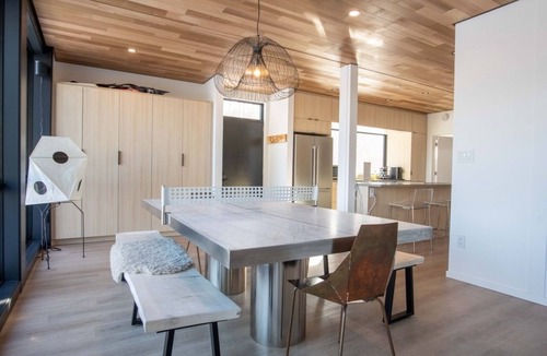 Black Hawk House | Luxury Lakefront Container Home - Sauna, Fishing, Kayaks & Mountain Views