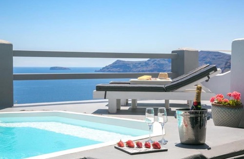 Oia Villa | Luxury Santorini Villa Hidden Gem Villa Private Pool Sea & Caldera View