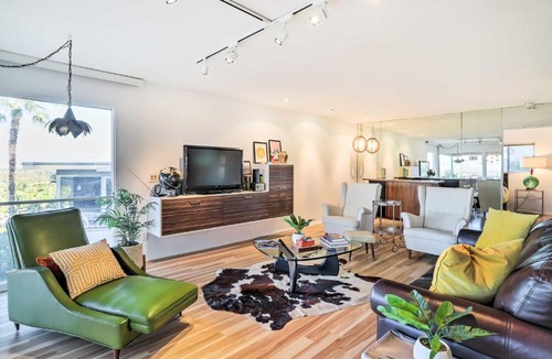 Araby House | Mtn-View Balcony + Pool Access: Palm Springs Gem