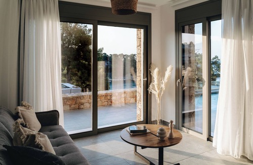 Votsi Villa | Ocean-front villa, private pool in Alonissos island, Greece. Panoramic sea view.