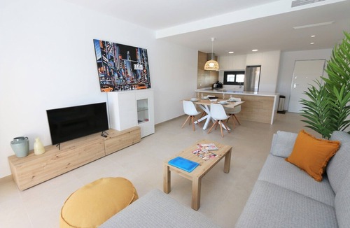 Pilar de la Horadada Apartment | Panoramic view golf course and pool at Lo Romero