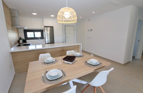 Pilar de la Horadada Apartment | Panoramic view golf course and pool at Lo Romero