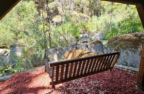 River Pines Cabin | Riverfront in Wine Country Cabin, Deck and Starlink