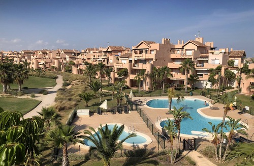 Torre-Pacheco Apartment | Spacious 3-bed, 2-bath apartment with balcony, frontline golf and lake views