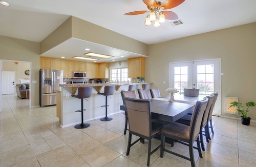 Desert Hot Springs Cottage | Spacious Desert Haven! Saltwater Pool & Spa BBQ