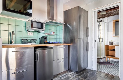 Barrio del Carmen Apartment | Studio Apartment 'Estudio 4 Centro Histrico Valencia' with Garden and Air Conditioning
