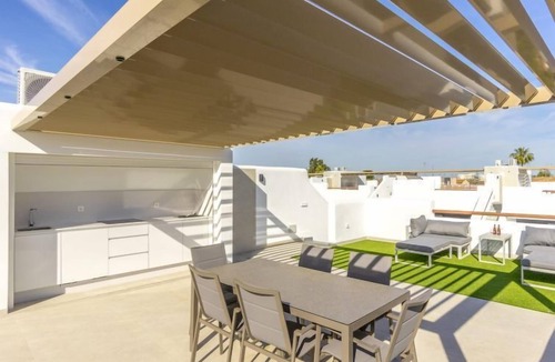 Santiago de la Ribera Apartment | Tropical Beach Penthouse by Interhome