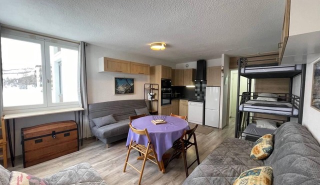 100m from shops, floor -1, view valley, tv, 30m², Sauze - Super Sauze