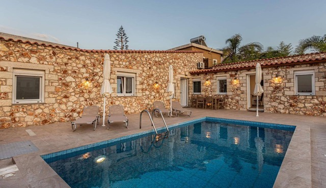 A modern stone villa offering unique traditional experience