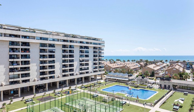 Apartment 'Valencia Playa' with Sea View, Wi-Fi and Air Conditioning
