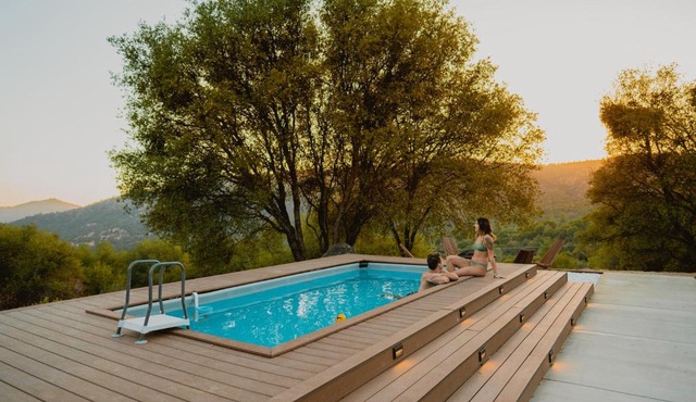 Boho chic oasis by Casa Oso with pool, spa and views