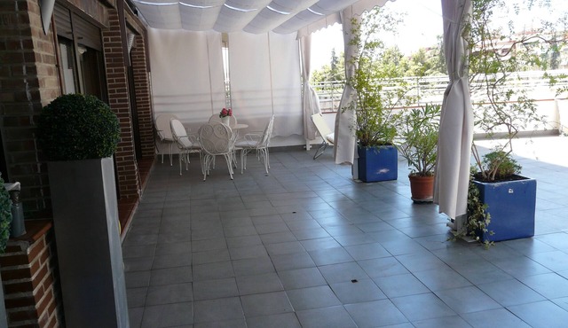 Center, magnificent area, close to railroad, large private terrace, parking