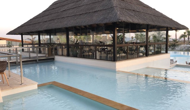Golf Course Front Line Villa situated on the 14th hole of a Dave Thomas Course.