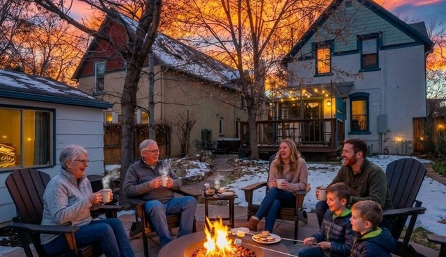Hot tub, Fire Pit - Serene Victorian Home Steps From Restaurants and Shops