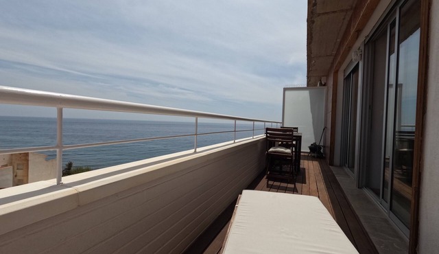 Magnificent penthouse with 2 bedrooms and terrace facing the sea