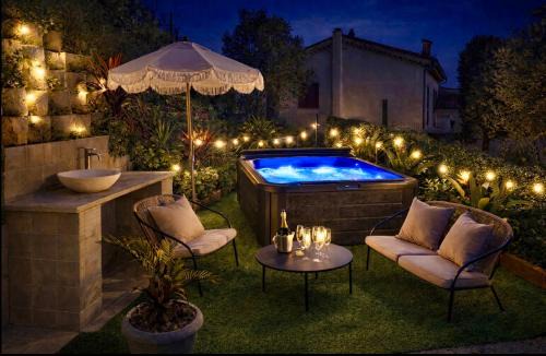 Maison niçoise vue dégagée avec jacuzzi privatif