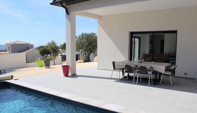 Modern design house with pool in Drome Provençale