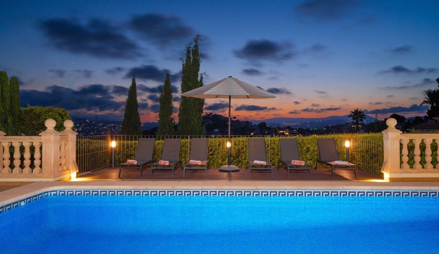 Moraira Sunset Villa with Private Pool, Sleeps 10, Family Friendly