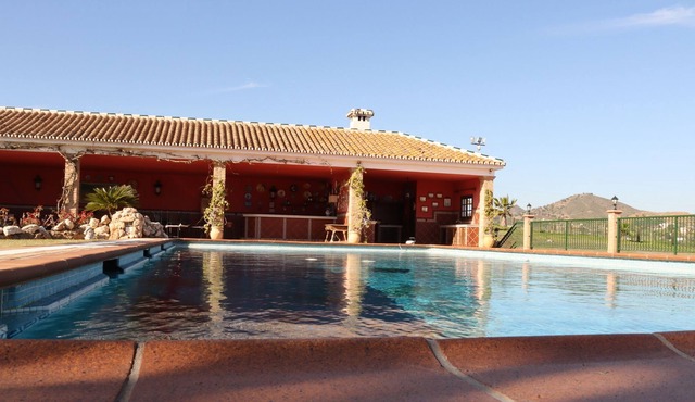 Rural villa with garden and fireplace