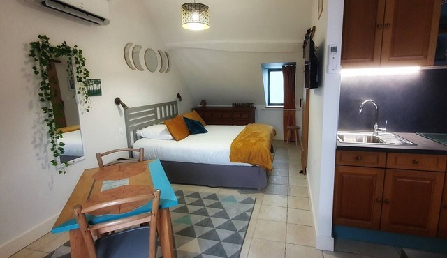 Studio charme, quiet, bright, exceptional view