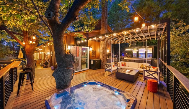 Unique Modern Cabin w/spa, dry sauna