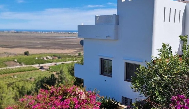 Villa 'Amapolas' with Sea View, Wi-Fi and Air Conditioning